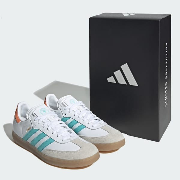 Adidas Samba Inter Miami CF Cloud White Easy Mint Gum IH8160