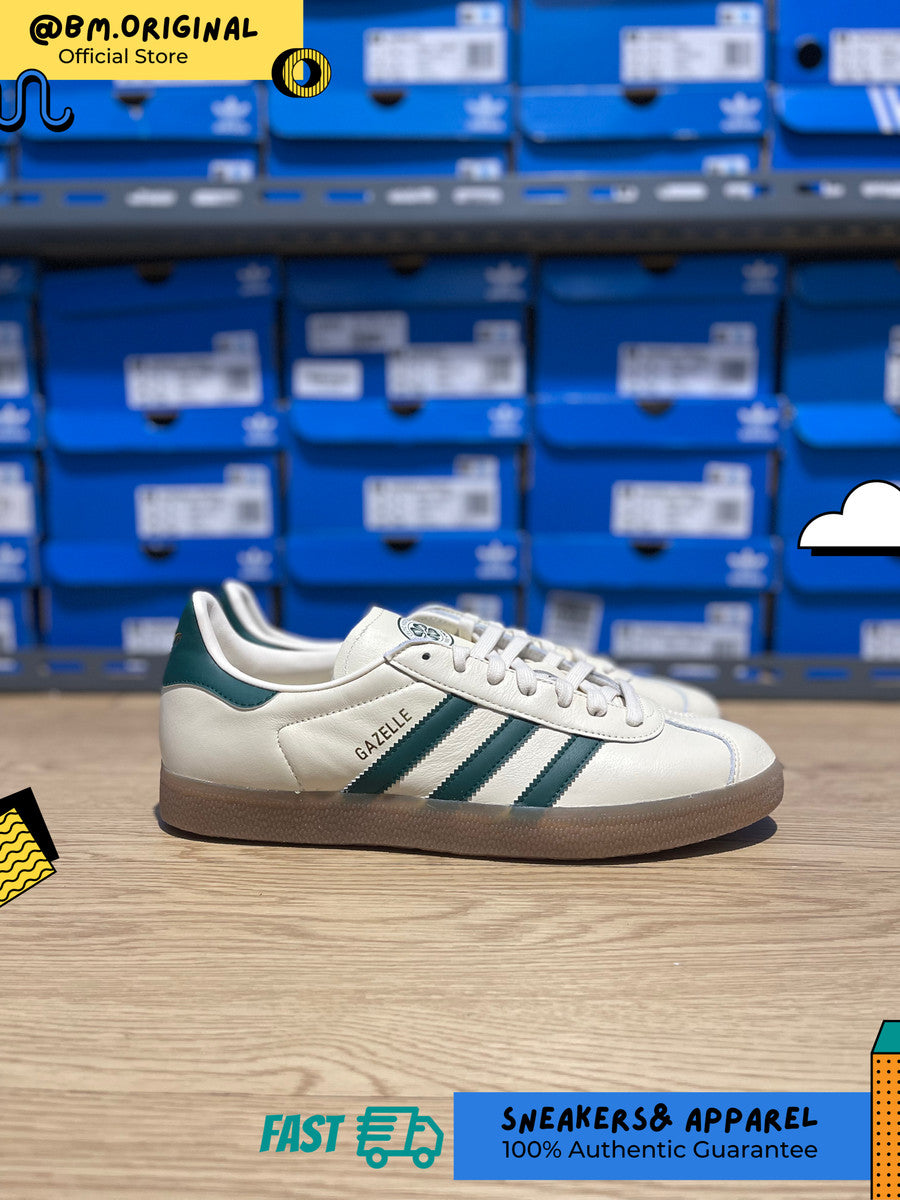 adidas gazelle silver green womens Adidas Gazelle Celtic Cream White Collegiate Green Gum IG6435 – BM STORE  ORIGINAL FOOTWEAR