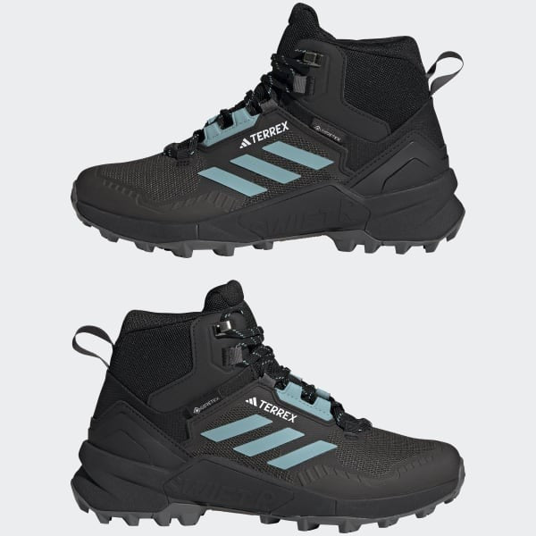 Adidas Terrex Swift R3 Mid Goretex Core Black Mint Ton Grey HP8712
