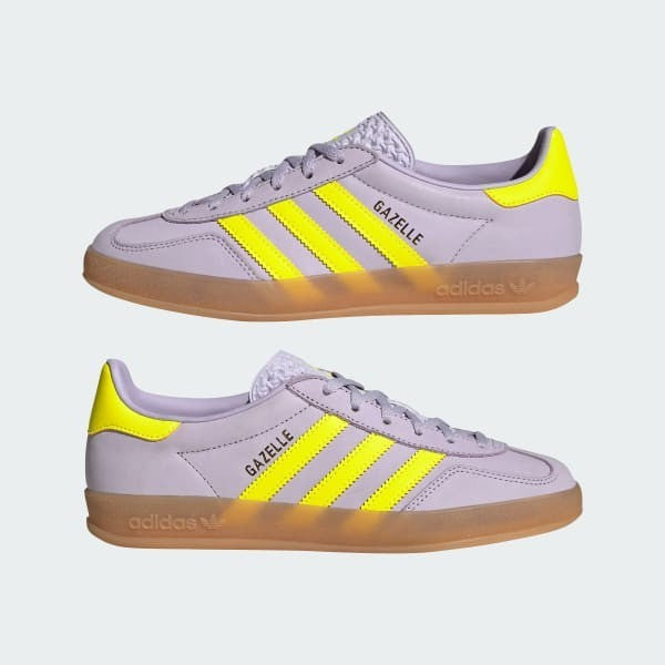 Adidas Gazelle Indoor Silver Dawn Solar Yellow Gum IH5492