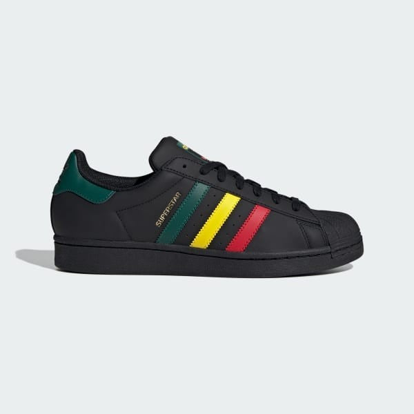 Adidas Superstar Rasta Core Black Yellow Collegiate Green IH3121