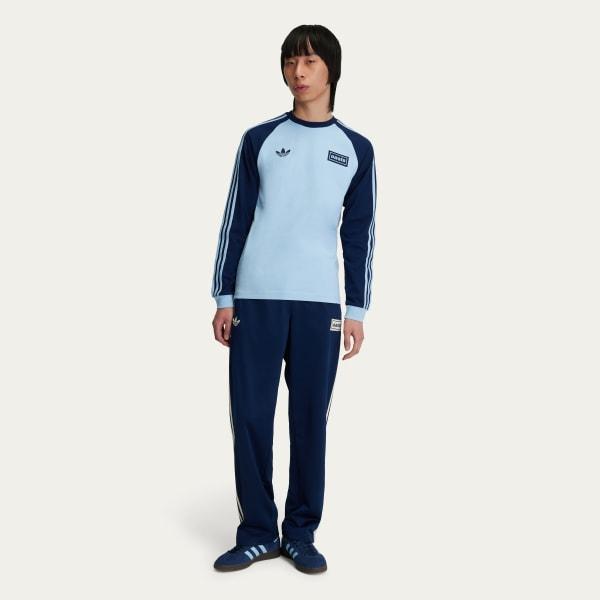 Adidas x Oasis Tour 3-Stripes Longsleeve Tee Clear Sky Night Indigo KT3427