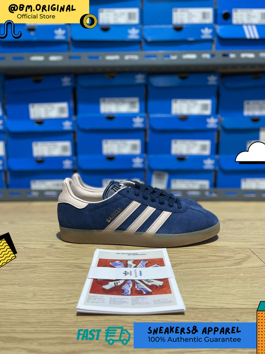 Adidas Gazelle Night Indigo Wonder Taupe Gum IG6201 – BM STORE ORIGINAL  FOOTWEAR