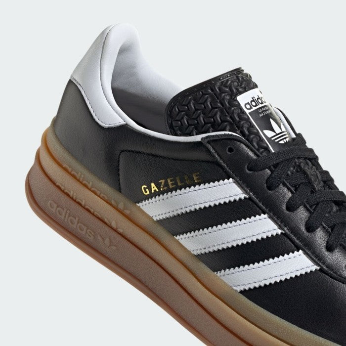 Adidas Gazelle Bold Core Black White Gold Metallic IG1733
