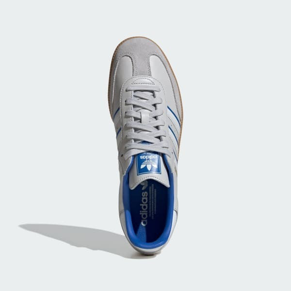 Adidas Samba OG Grey One Crystal White Blue ID1478