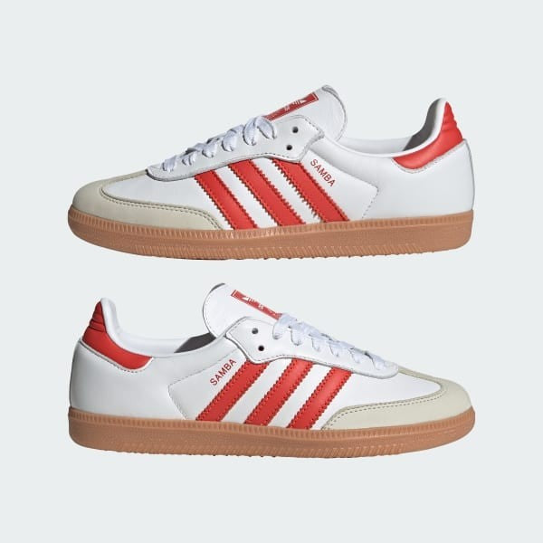Adidas Samba OG Cloud White Solar Red Off White IF6513