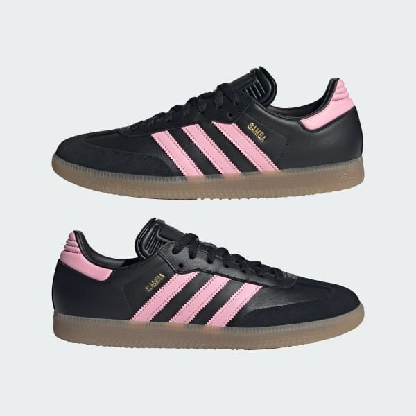 Adidas Samba Inter Miami CF Indoor Boots Core Black Light Pink Gum IH8157