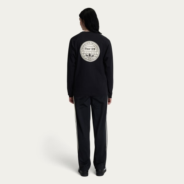 Adidas x Oasis Tour 3-Stripes Longsleeve Tee Black KT3428