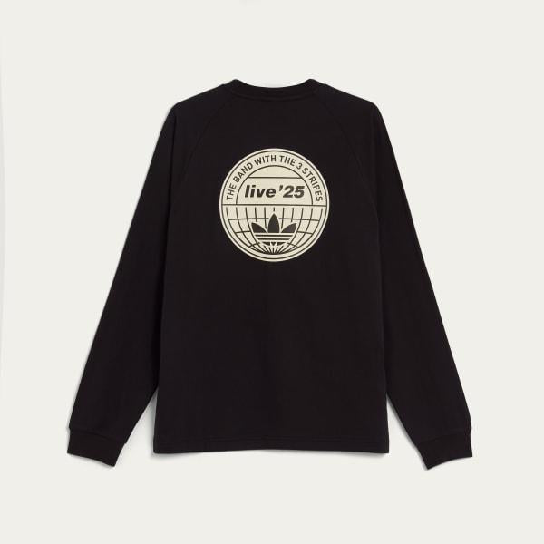 Adidas x Oasis Tour 3-Stripes Longsleeve Tee Black KT3428