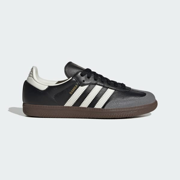 Adidas Samba OG Core Black Off White Gold Metallic JR8165