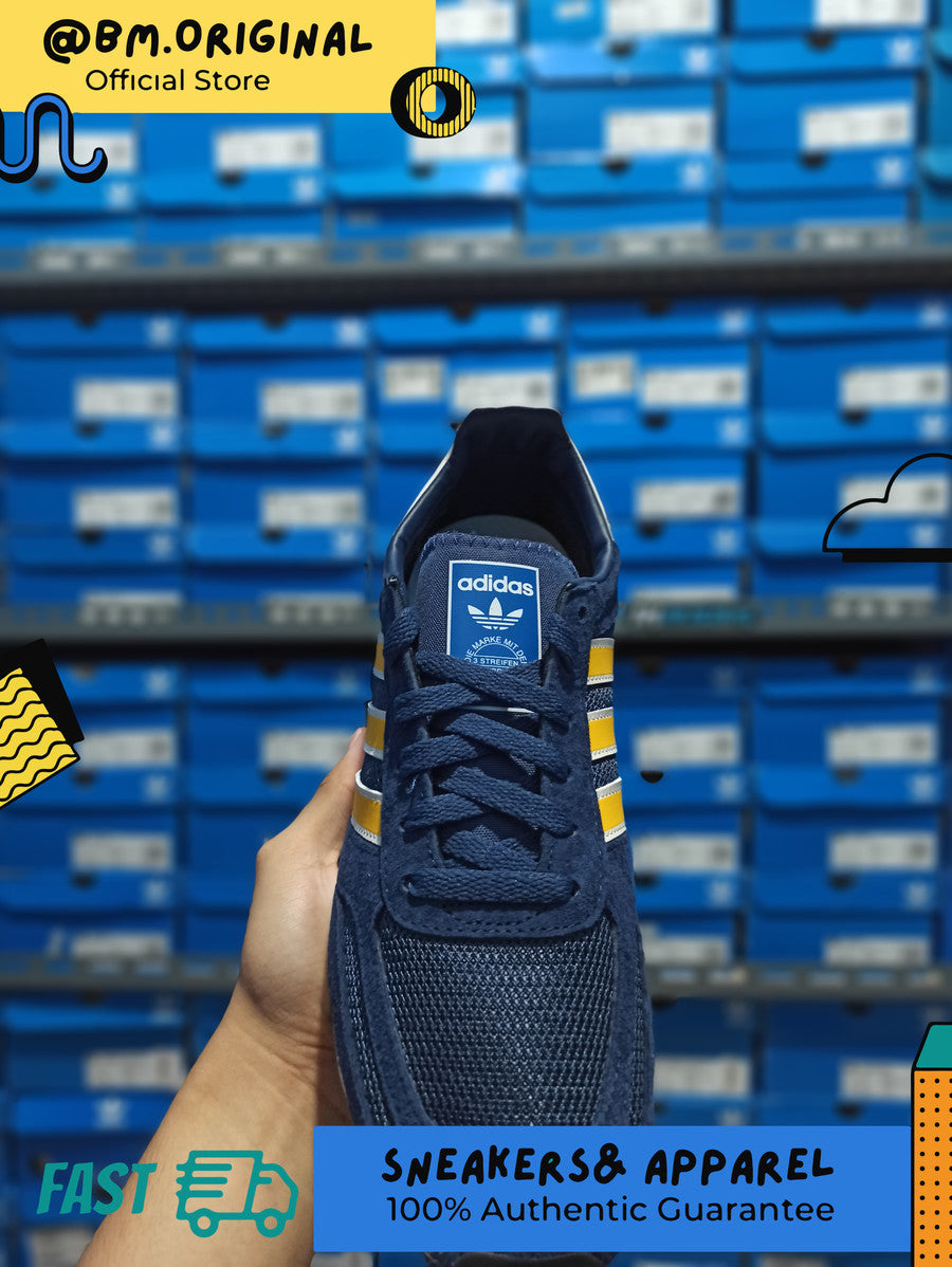 Adidas LA Trainer S Indigo Yellow White ID4632
