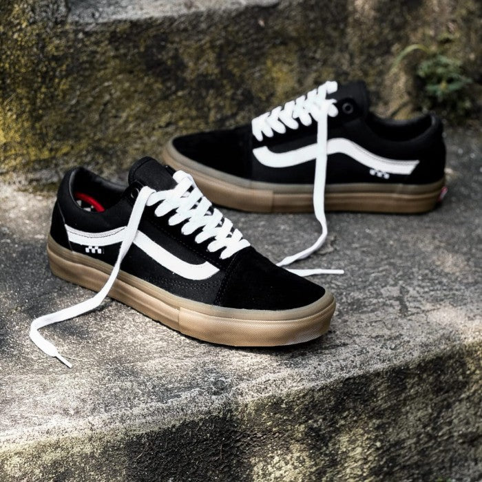 VANS OLD SKOOL SKATEBOARDING BLACK GUM