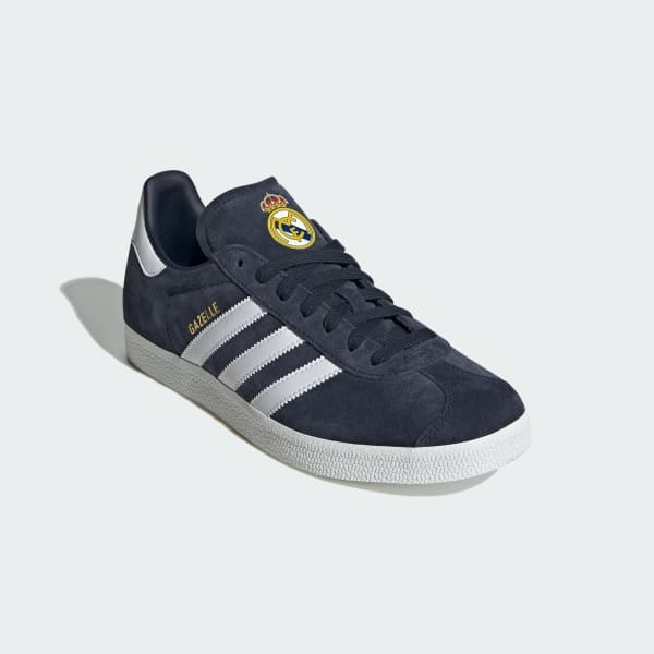 Adidas Gazelle x Real Madrid Legend Ink Cloud White Gold IE8502