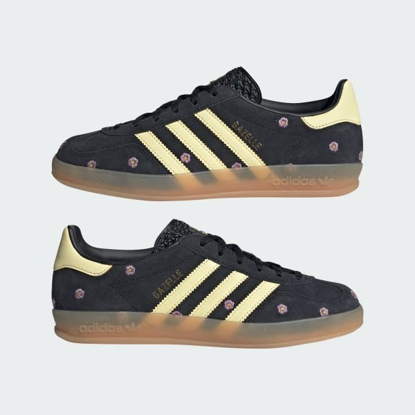 Adidas Gazelle Indoor Core Black Almost Yellow Silver Dawn IF4490