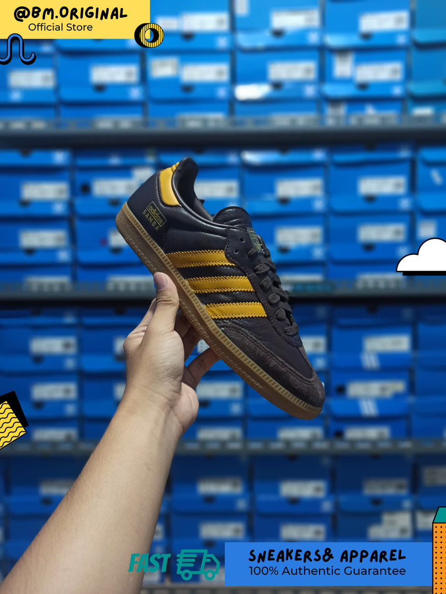 Adidas Samba OG Dark Brown Preloved Yellow Gum IG6174