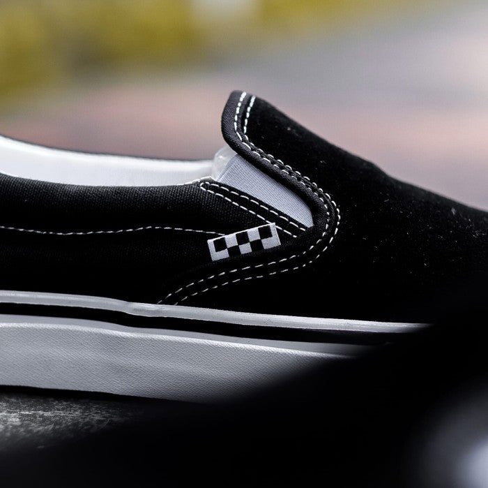 Vans Slip On Pro Skateboarding Black White