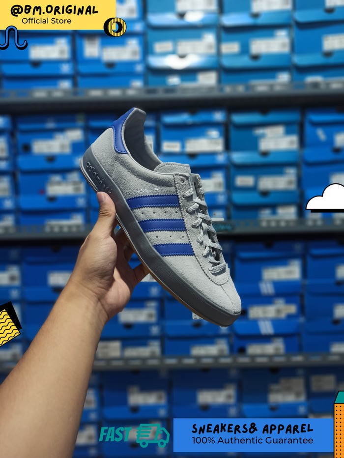 Adidas Broomfield Grey Two Royal Blue Silver Metallic H05234