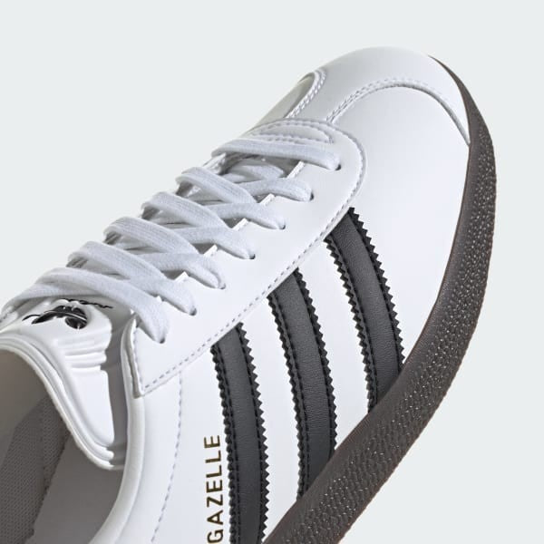 Adidas Gazelle Low Cloud White Core Black Gold Metallic IH2218