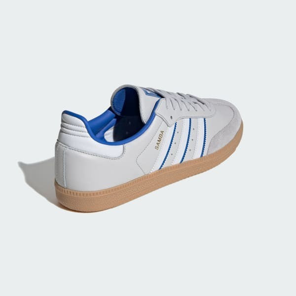 Adidas Samba OG Grey One Crystal White Blue ID1478