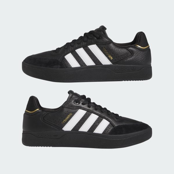 Adidas Tyshawn Low Core Black Cloud White Gold Metallic IE3124