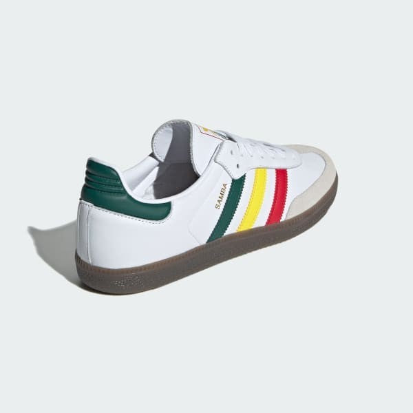 Adidas Samba OG Rasta Cloud White Yellow Collegiate Green IH3118