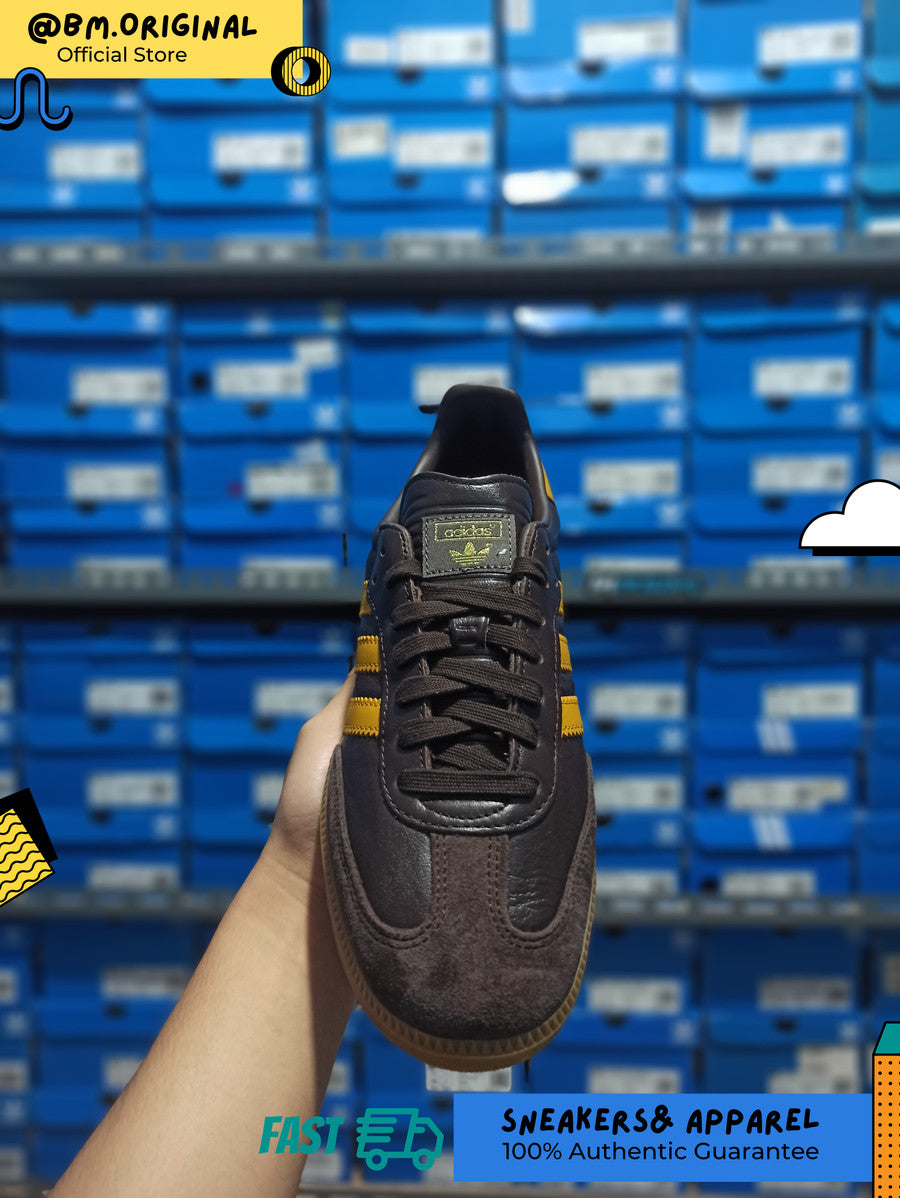 Adidas Samba OG Dark Brown Preloved Yellow Gum IG6174