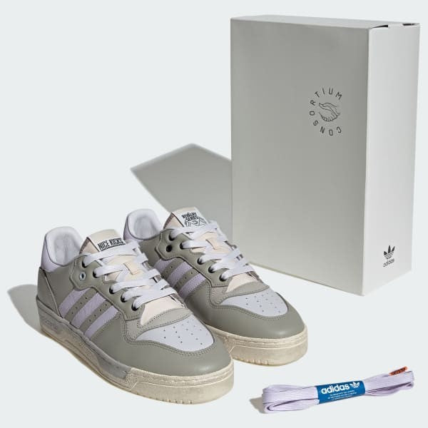 Adidas Rivalry Low x Nice Kicks Grey Two Dash Grey Cream White IH2597