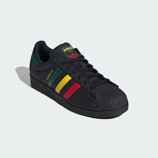 Adidas Superstar Rasta Core Black Yellow Collegiate Green IH3121