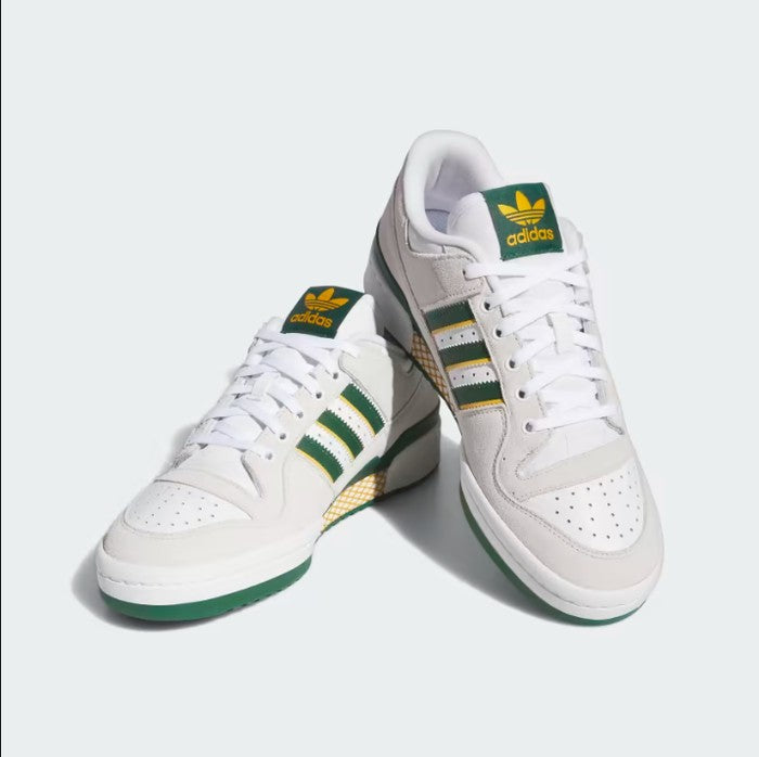 Adidas Forum 84 Low ADV Crystal White Dark Green Preloved IG7583