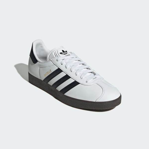 Adidas Gazelle Low Cloud White Core Black Gold Metallic IH2218