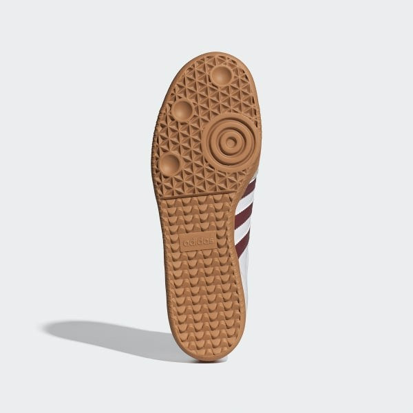 Adidas Samba OG Cloud White Collegiate Burgundy Gum IF3813