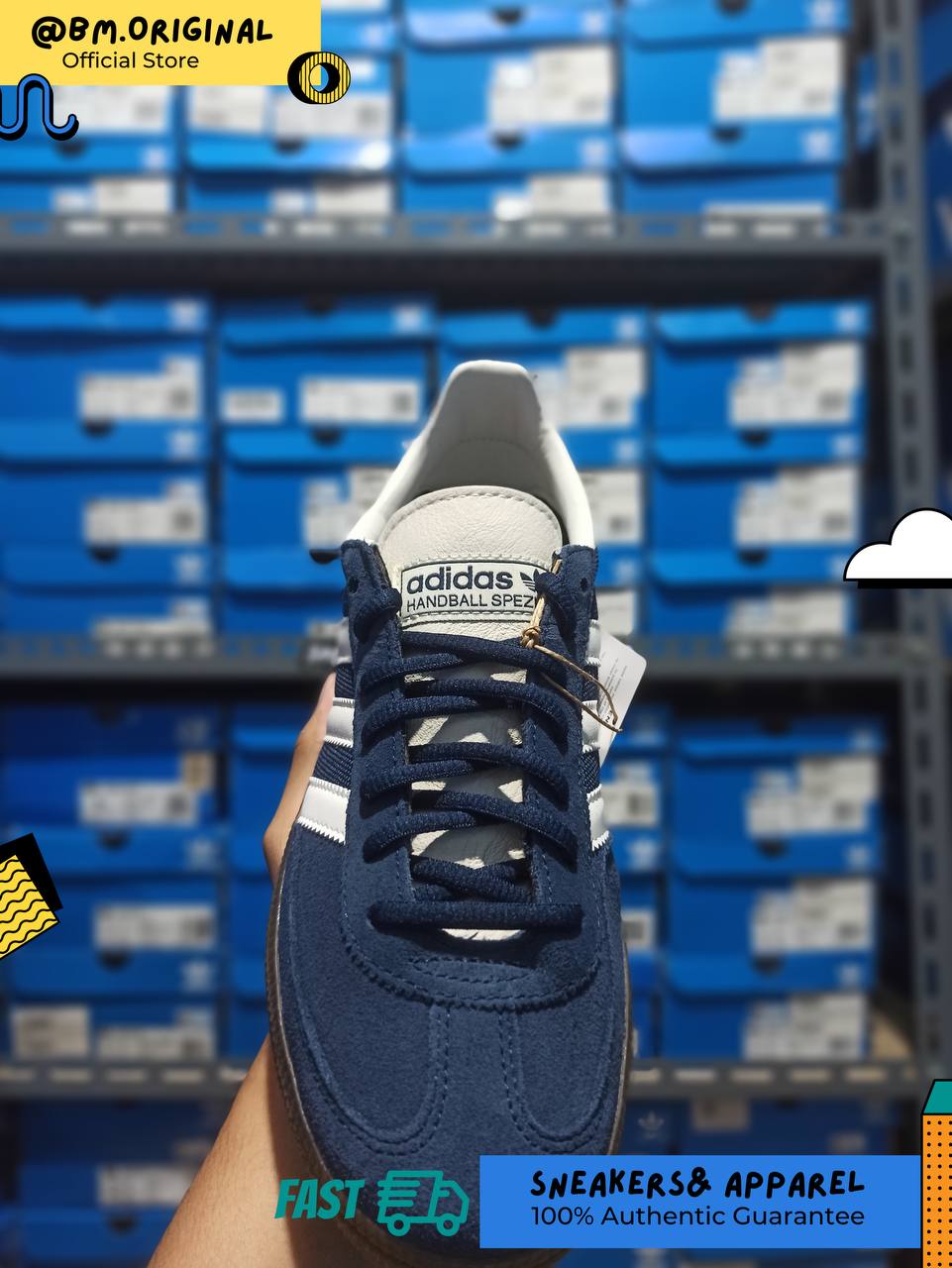 Adidas Spezial Handball Night Indigo Cloud White Chalk White JH5440