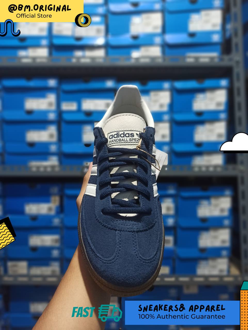 Adidas Spezial Handball Night Indigo Cloud White Chalk White JH5440