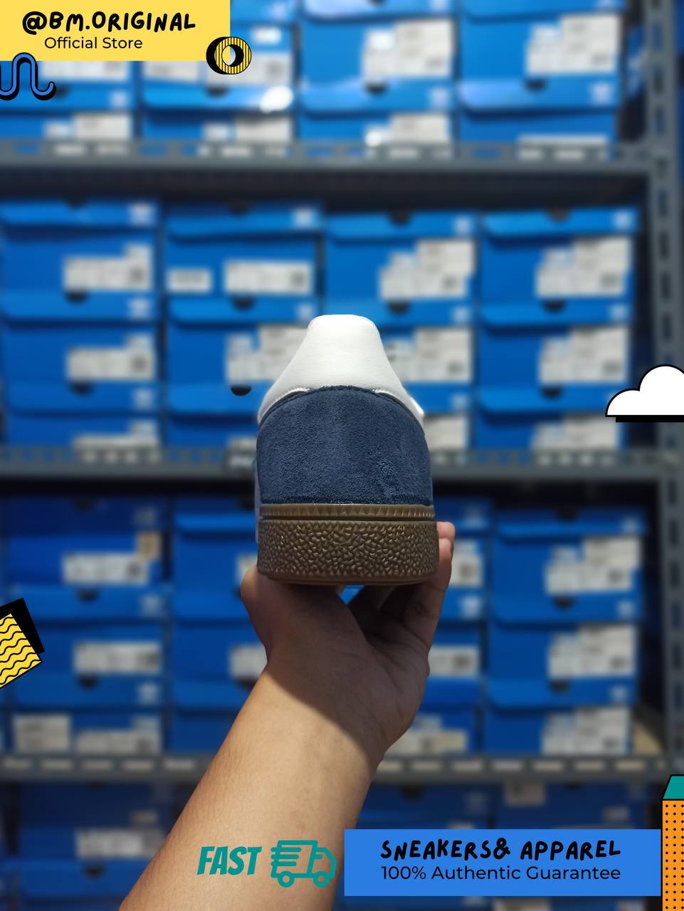 Adidas Spezial Handball Night Indigo Cloud White Chalk White JH5440