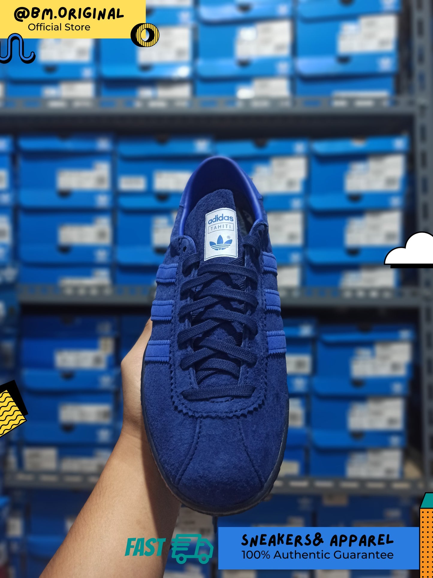 Adidas Tahiti Marine Night Sky Bold Blue Night Navy JR4773