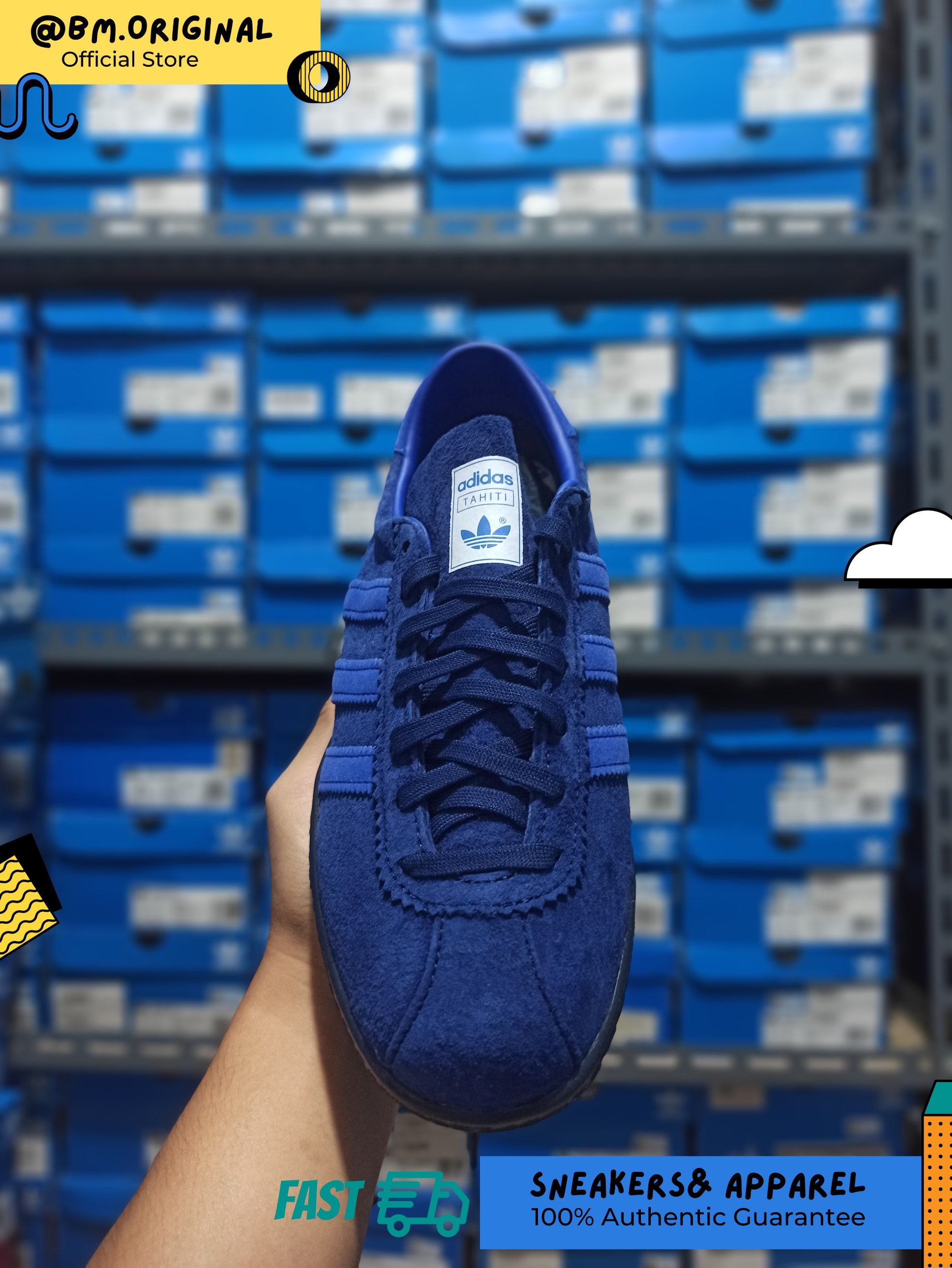Adidas Tahiti Marine Night Sky Bold Blue Night Navy JR4773