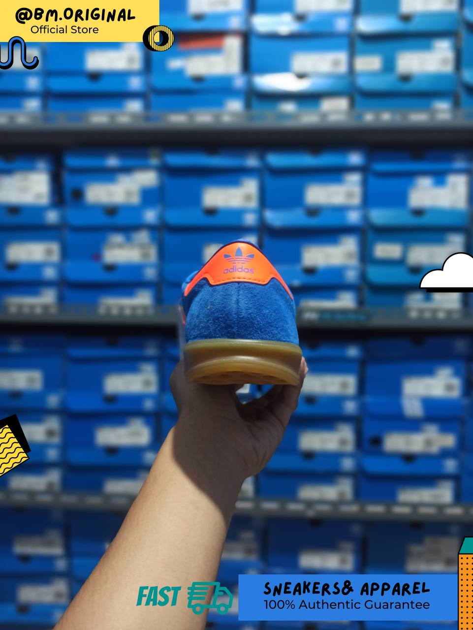 Adidas Hamburg Blue Bird Solar Orange Gum IH5471