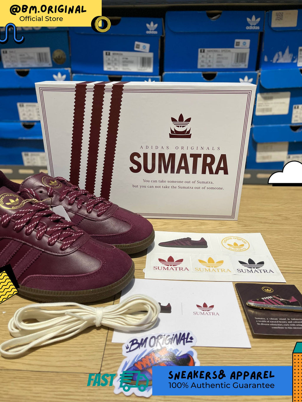 Adidas Samba OG Sumatra Island Series Maroon Gum JR9445