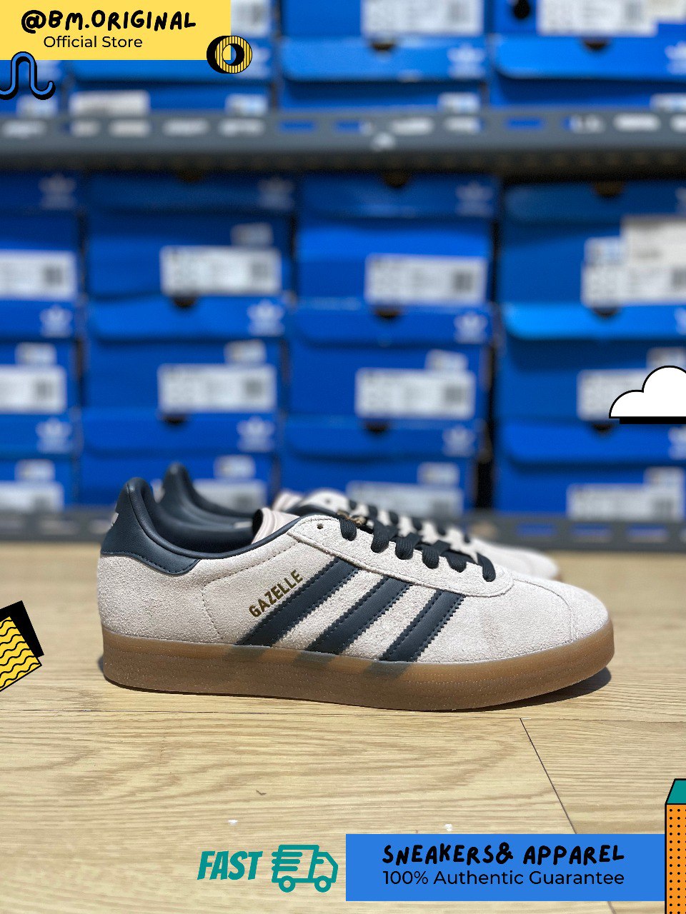 Adidas Gazelle Wonder Taupe Night Indigo Gum IG6199