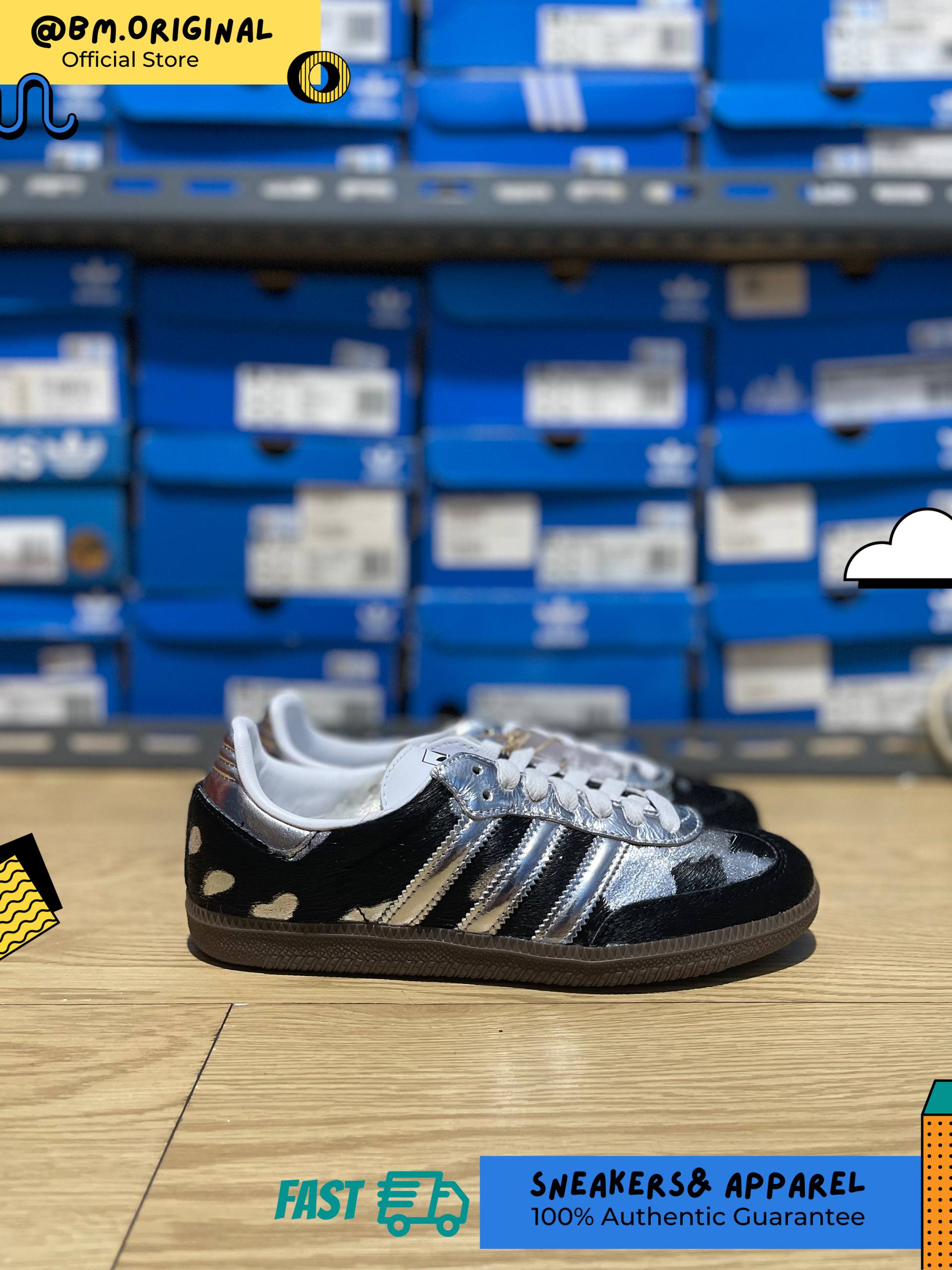 Adidas Samba OG Core Black Silver Metallic Cloud White KJ2313