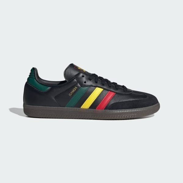 Adidas Samba OG Rasta Core Black Yellow Collegiate Green IH3119