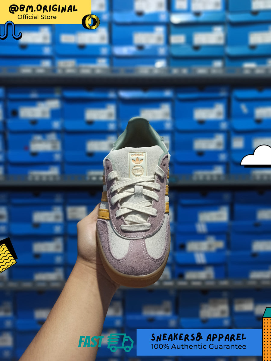 Adidas Gazelle Indoor Off White Aluminium Preloved Yellow ID1007