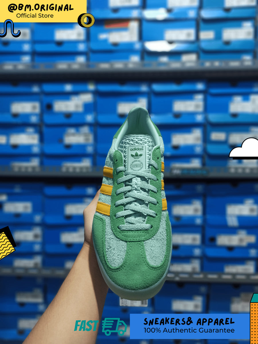 Adidas Gazelle Indoor Hazy Green Preloved Green Crew Yellow IG6783