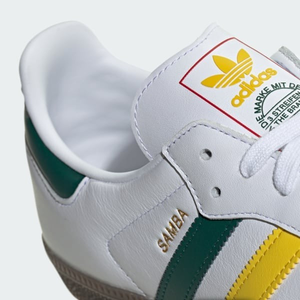 Adidas Samba OG Rasta Cloud White Yellow Collegiate Green IH3118