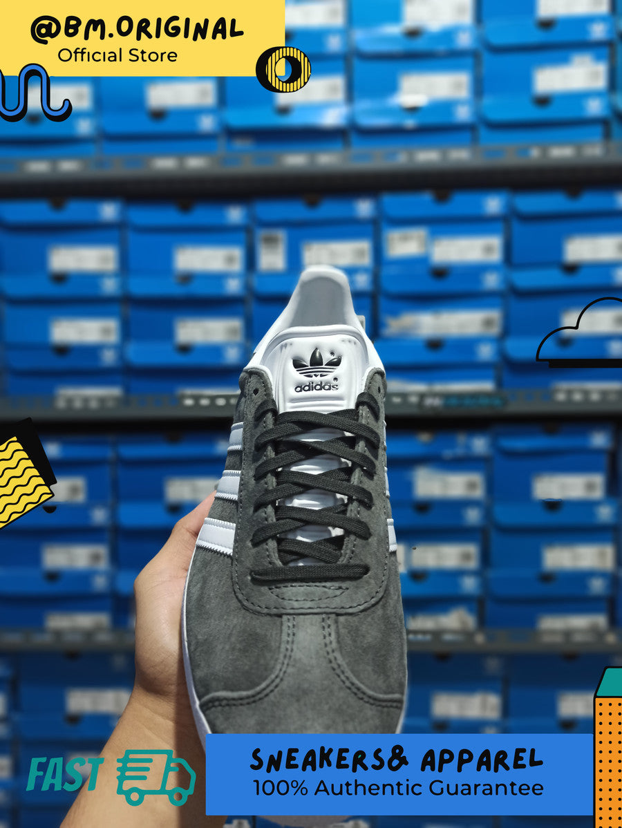 Adidas Gazelle Dark Grey Heater White Gold Metallic ORIGINAL BB5480