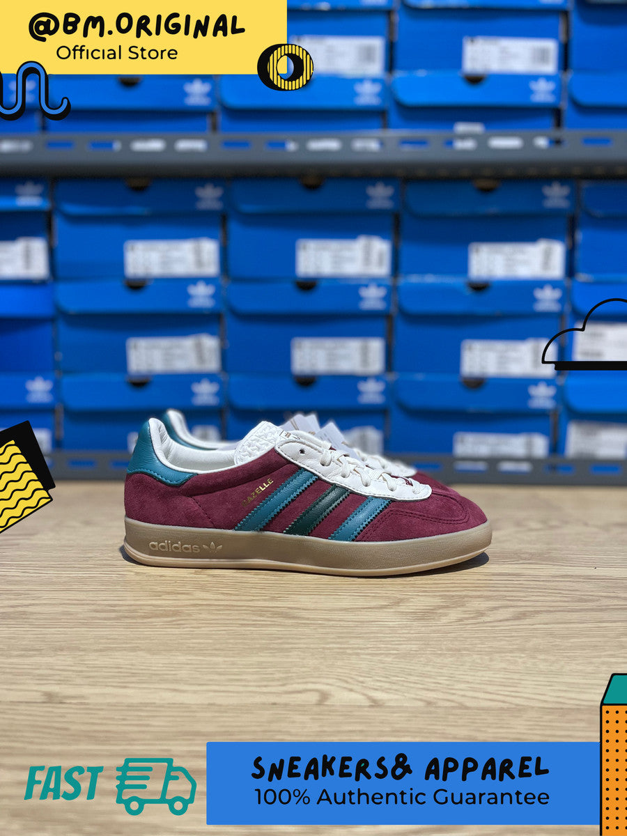Adidas Gazelle Indoor Collegiate Burgundy Arctic Fuchsia Green IG4996 – BM  STORE ORIGINAL FOOTWEAR