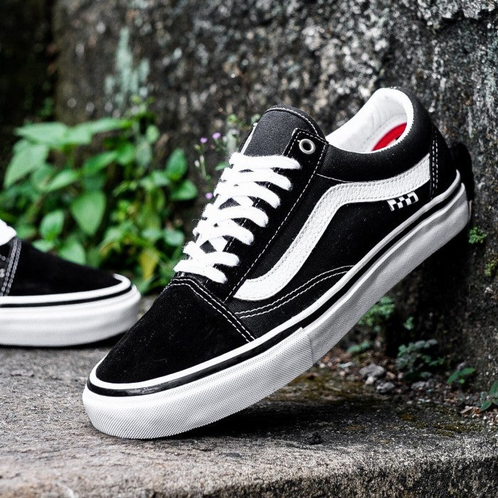 VANS SKATE OLD SKOOL PRO SKATEBOARDING BLACK WHITE