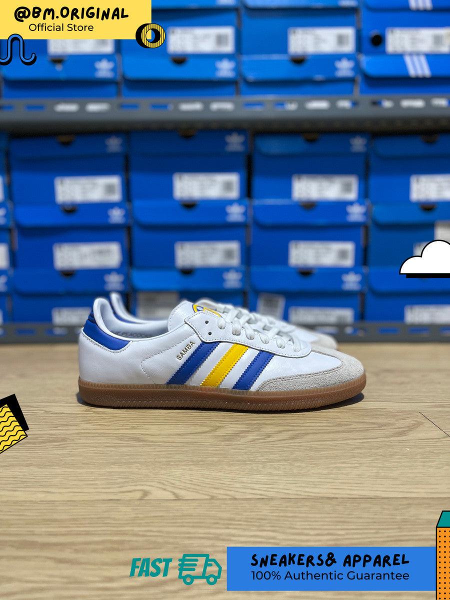 Adidas Samba OG x Leeds United Cloud White Blue Yellow IF0654 – BM STORE  ORIGINAL FOOTWEAR