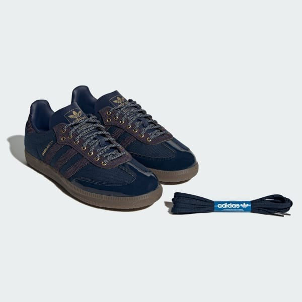 Adidas Samba OG x Alwayth Collegiate Navy Aurora Black Matte Gold IH5186