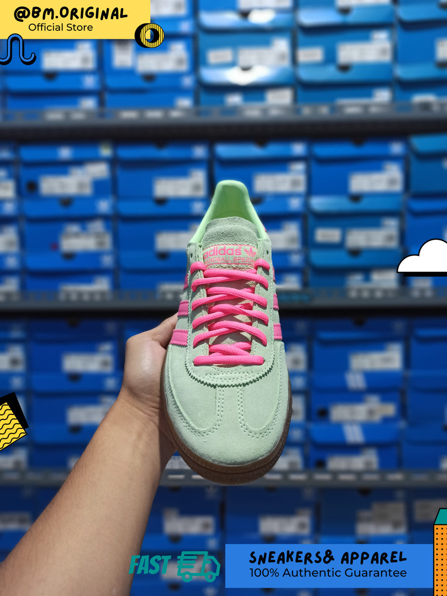 Adidas Spezial Handball Semi Green Spark Lucid Pink Gum IH7498